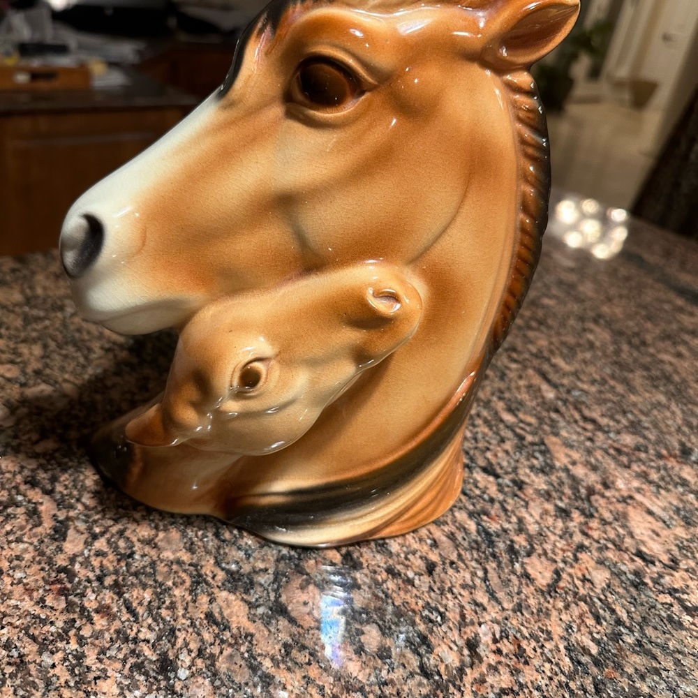 Royal Copley Horse Head Planter Vintage